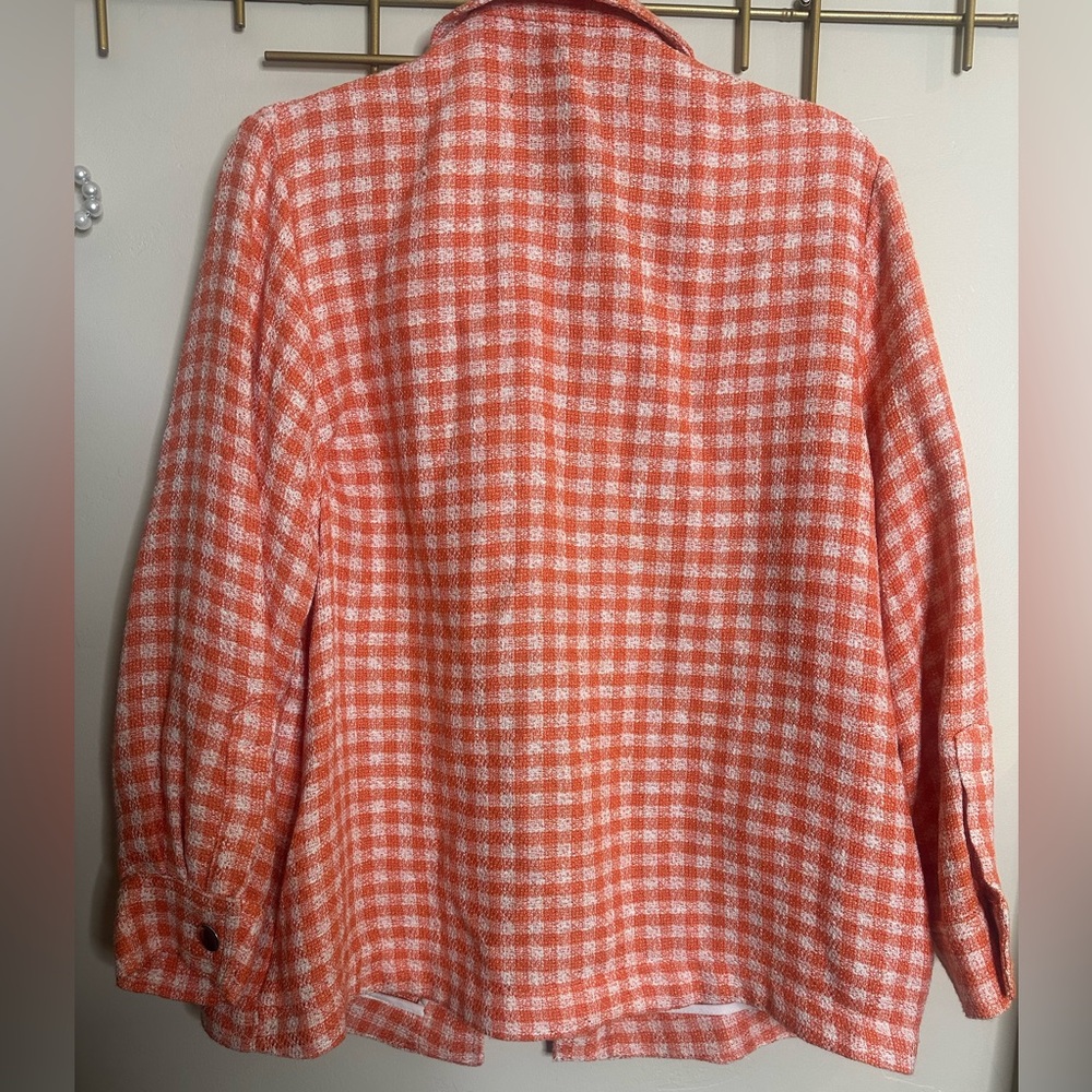 Zara Gingham Checkered Shacket - image 5